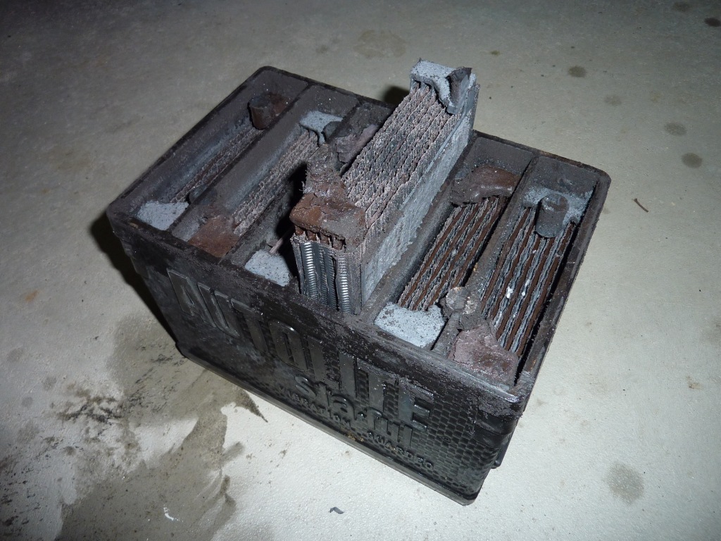 Bleiplatten herausziehen