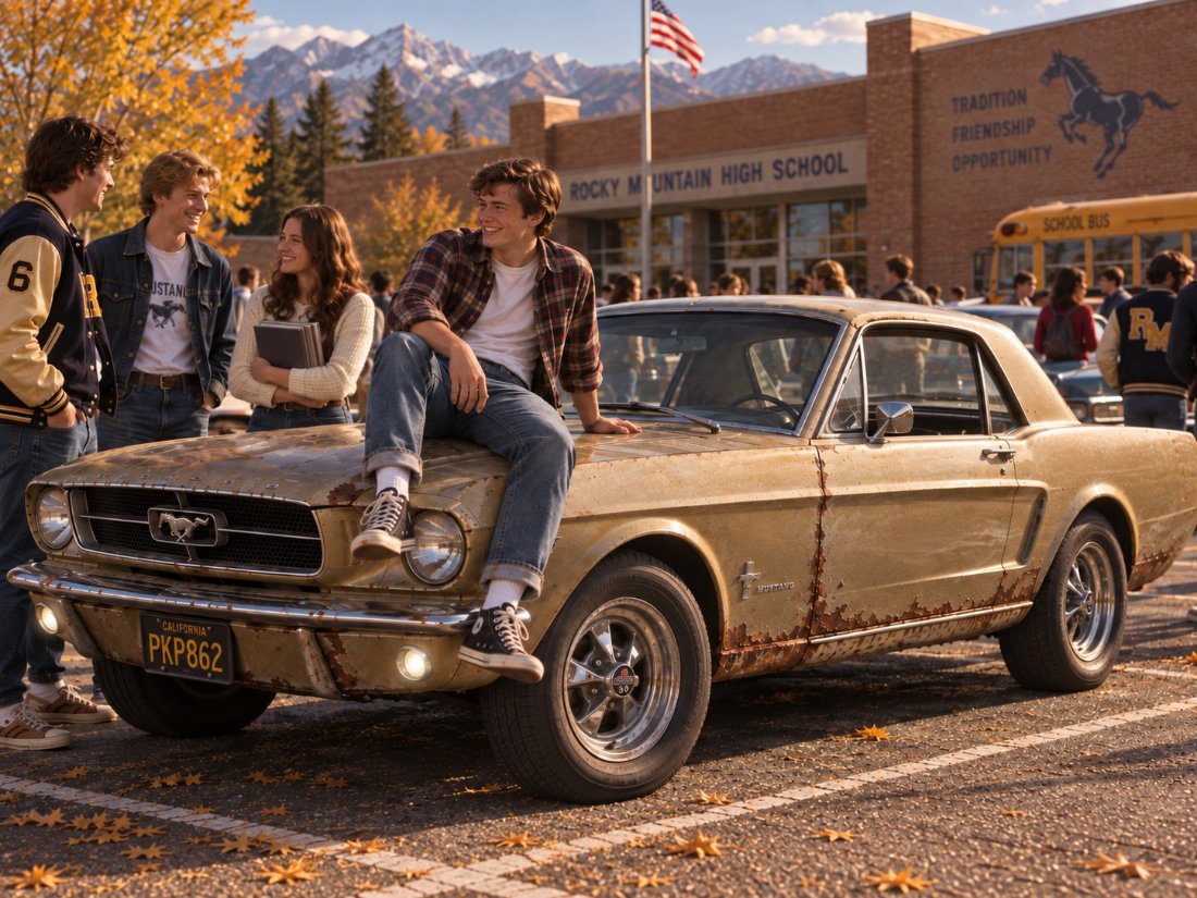 Mustang an der Highschool